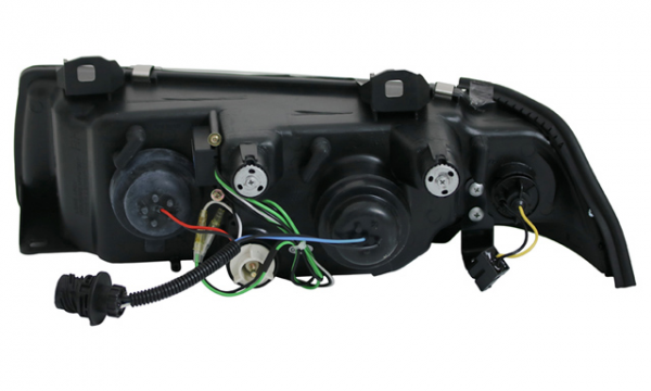 Scheinwerfer LED Tagfahrlicht Optik für BMW 3er E36 Limo Touring Bj. 90-99 Chrom