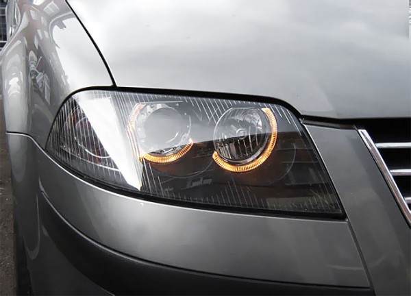 Scheinwerfer Angel Eyes für VW Passat 3BG Bj. 00-05 Schwarz