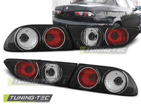 Rückleuchten Klarglas für Alfa Romeo 156 Bj. 97-03 Schwarz