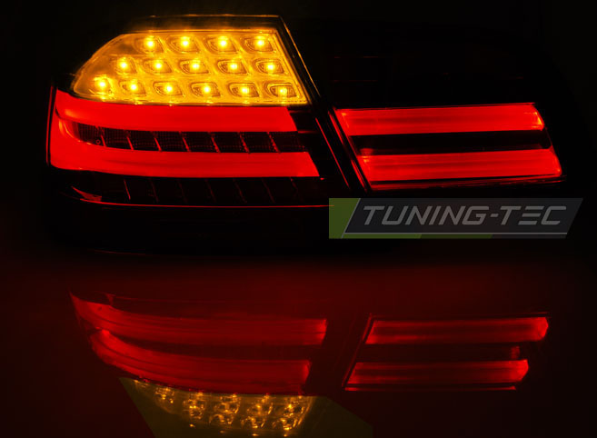 LED Lightbar Rückleuchten für BMW E92 Coupe Bj. 06-10 Rot/Chrom LCI Optik