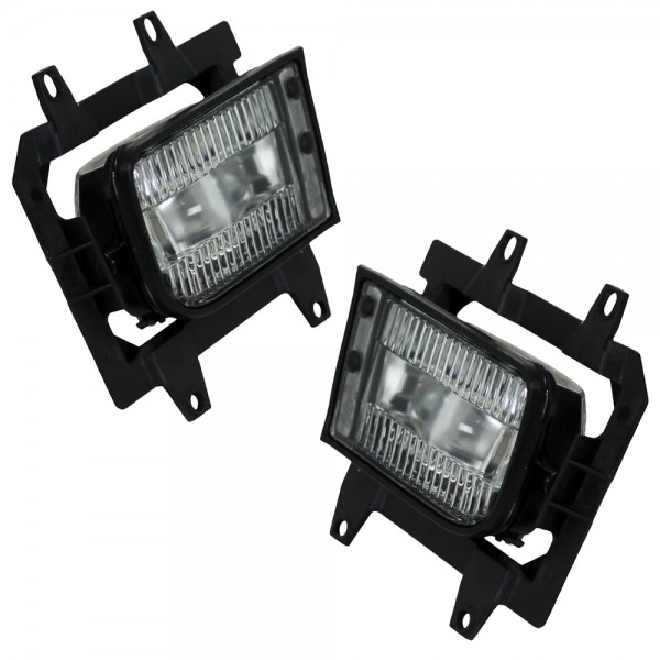 Nebelscheinwerfer Set Klarglas + H3 Birnen für BMW E30 Facelift ab 1987