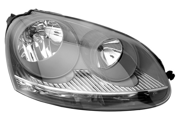 Scheinwerfer Halogen Rechts für VW Golf 5 + GTI Jetta 3 Bj. 03-09 Grau Motor H7