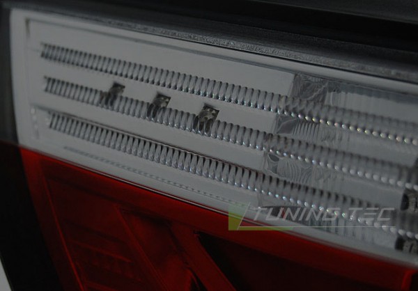 LED Lightbar Rückleuchten für BMW E60 Limo Bj. 03-07 Rot/Smoke