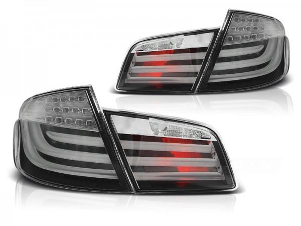 LED Lightbar Rückleuchten für BMW F10 Bj. 10-13 Schwarz/Grau LED Blinker