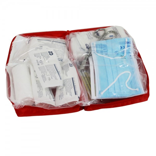 5x Auto Verbandstasche Erste Hilfe Set Verbandskasten KFZ PKW DIN 13164 Rot