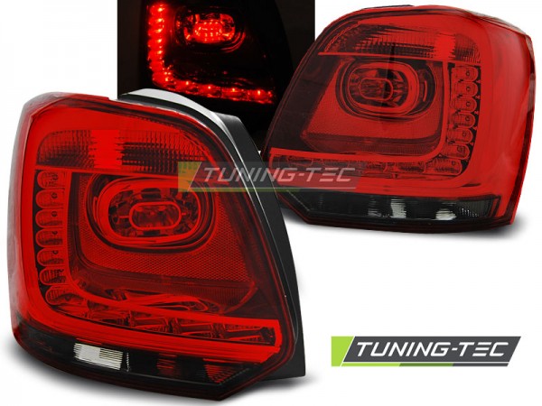LED Rückleuchten für VW Polo 6R Bj. 09-14 Rot/Smoke