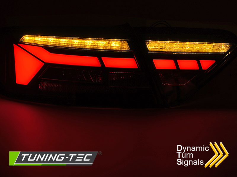 Voll LED Lightbar Rückleuchten für Audi A5 Coupe Cabrio Sportback Bj. 11-16 Rot/Smoke