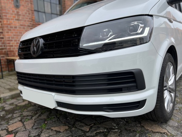 Voll LED Scheinwerfer Tagfahrlicht für VW T6 Bj. 15-19 Schwarz mit LED Blinker