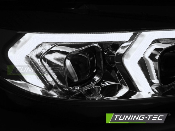Xenon Scheinwerfer DRL LED Tagfahrlicht für BMW 4er F32 F33 Bj. 13-17 Chrom