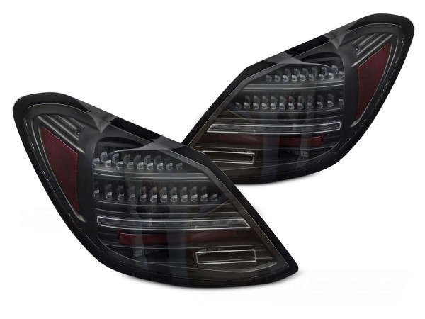 Voll LED Rückleuchten für Mercedes C-Klasse W205 Limo Bj. 14-21 Schwarz Chrom OE LED