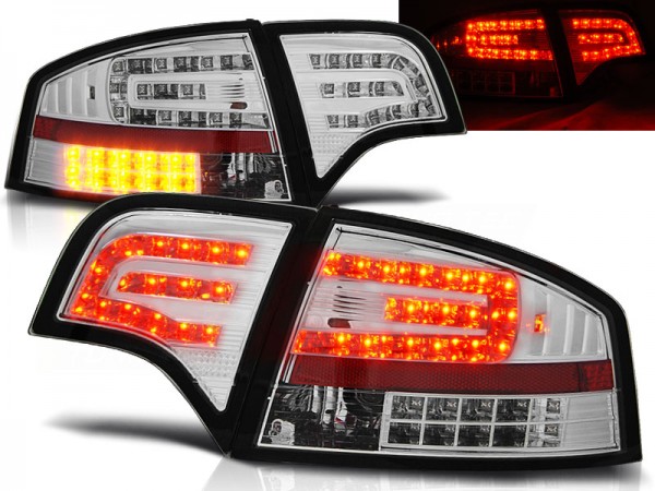 LED Rückleuchten für Audi A4 B7 (8E) Limo Bj. 04-08 Chrom