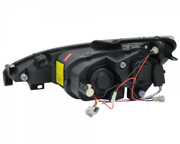 Scheinwerfer Angel Eyes für Peugeot 206 Bj. 98-06 Schwarz