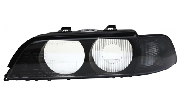 Scheinwerfer Streuscheiben Set Xenon für BMW 5er E39 Bj. 95-00 Schwarz
