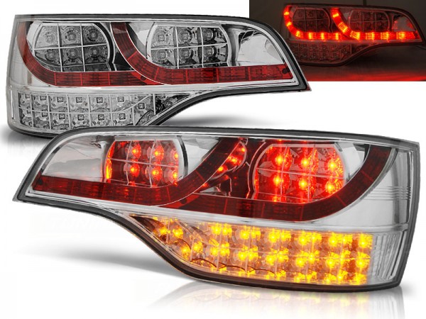 LED Rückleuchten für Audi Q7 (4L) Bj. 05-09 Chrom