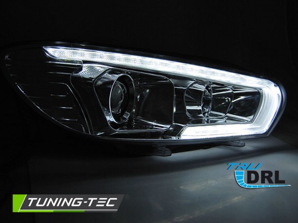 Xenon Scheinwerfer LED Tagfahrlicht für VW Scirocco 3 Bj. 08-14 Chrom mit dynamischem Blinker