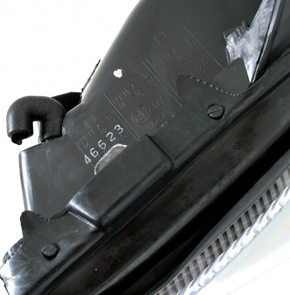 Scheinwerfer Klarglas für Opel Astra G Bj. 98-05 Schwarz