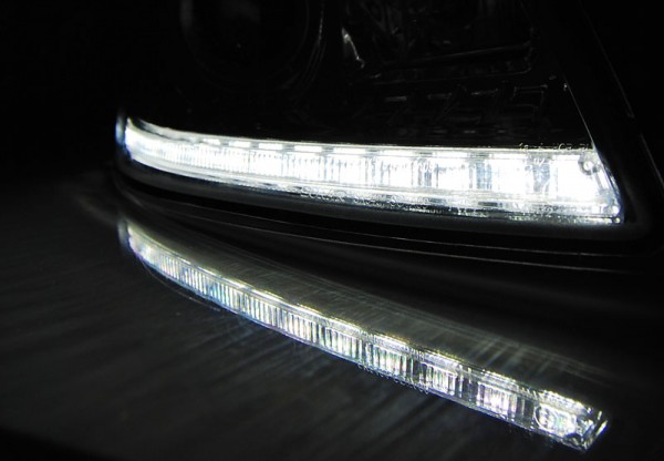 Scheinwerfer DRL LED Tagfahrlicht für Skoda Octavia 2 (1Z Facelift) Bj. 09-12 Chrom