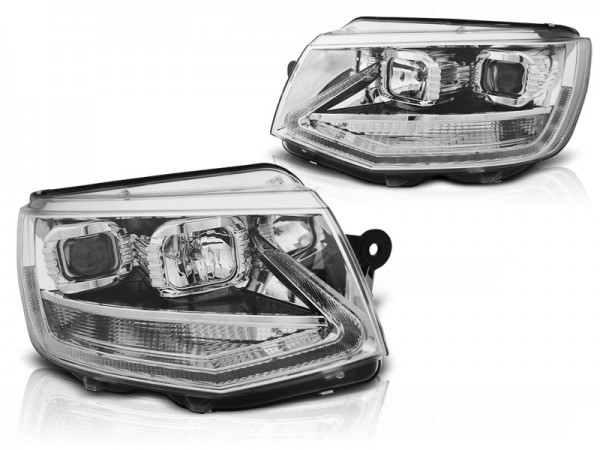 Scheinwerfer DRL LED Tagfahrlicht für VW T6 Bj. 15-19 Chrom