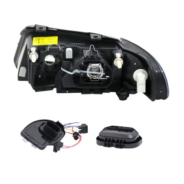 Scheinwerfer Klarglas für Audi A4 B5 Facelift Bj. 99-00 Chrom