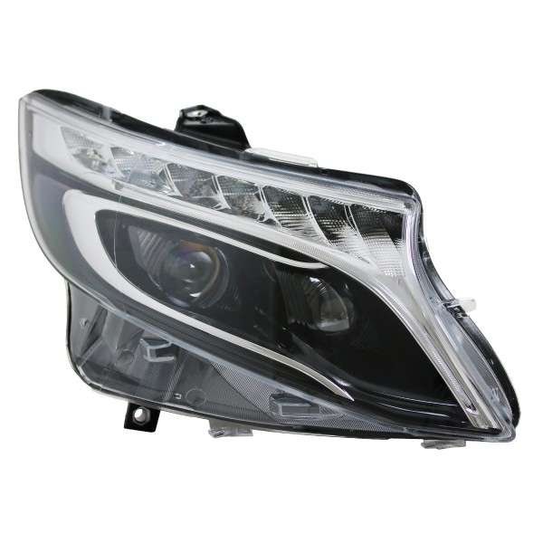 Voll LED Scheinwerfer Tagfahrlicht für Mercedes V-Klasse / Vito W447 Bj. 14-23 Schwarz LED Blinker