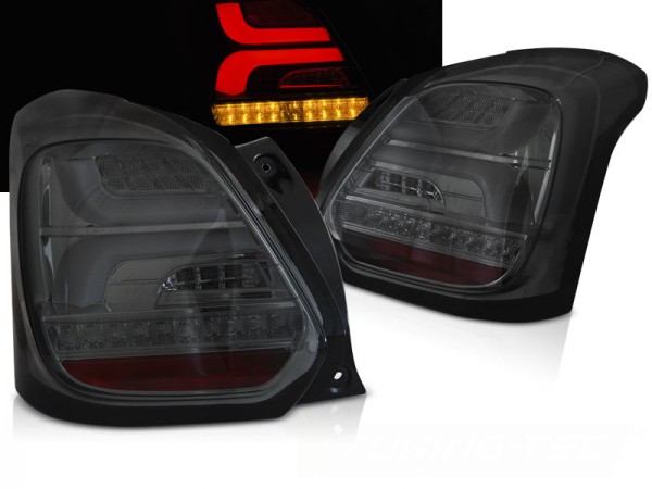 LED Lightbar Rückleuchten für Suzuki Swift V (AZ) Bj. 2017- Smoke dynamischer Blinker