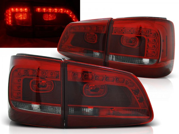LED Rückleuchten für VW Touran 1T GP2 Facelift Bj. 10-15 Rot/Smoke