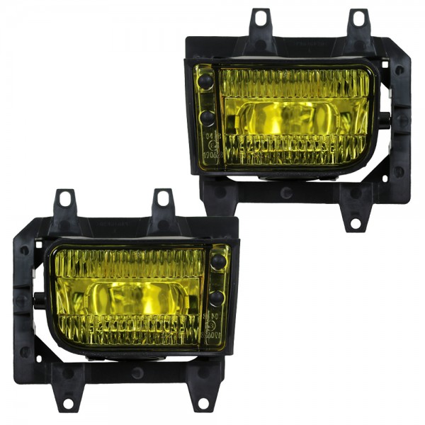 Nebelscheinwerfer Set Gelb + H3 Birnen für BMW E30 Facelift ab 1987