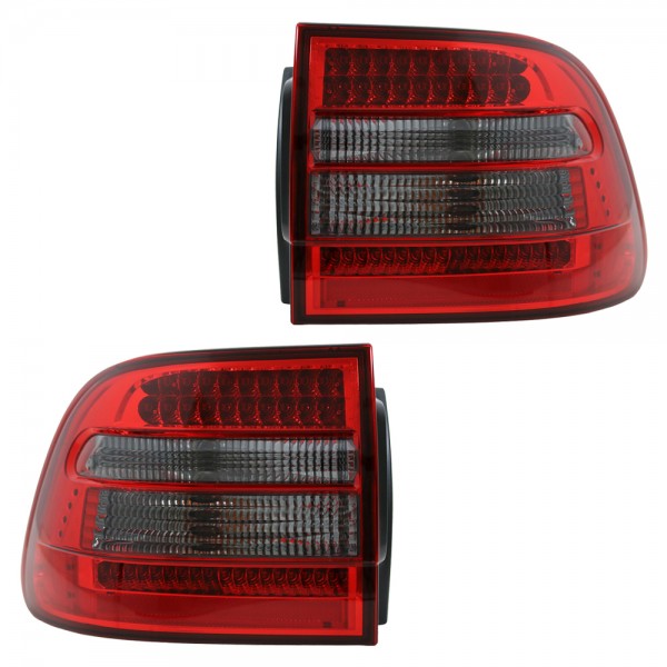 LED Rückleuchten für Porsche Cayenne 955 9PA Bj. 02-07 Rot/Smoke