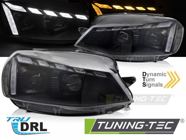 Scheinwerfer DRL LED Tagfahrlicht für VW Golf 7.5 VII Facelift Bj. 17-20 Schwarz