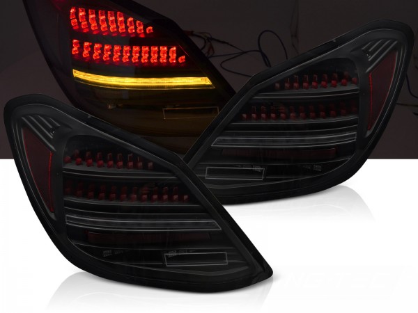 Voll LED Rückleuchten für Mercedes C-Klasse W205 Limo Bj. 14-21 Smoke Rot OE LED
