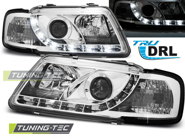 Scheinwerfer DRL LED Tagfahrlicht für Audi A3 8L Bj. 96-00 Chrom