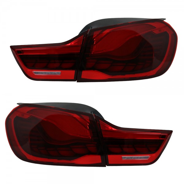 Voll LED Rückleuchten für BMW F32 F33 F82 Bj. 13-21 Rot in OLED Technik dynamischer Blinker