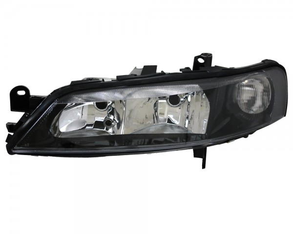 Scheinwerfer Klarglas für Opel Vectra B Facelift Bj. 99-02 Schwarz