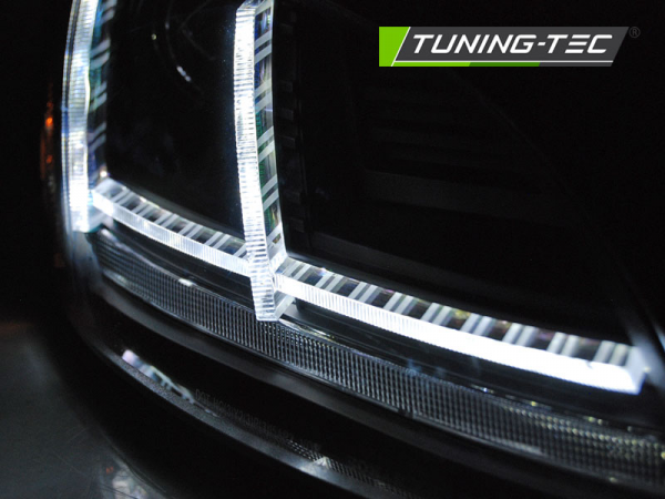 Xenon Scheinwerfer DRL LED Tagfahrlicht für Audi TT 8J Bj. 10-14 Schwarz mit Kurvenlicht