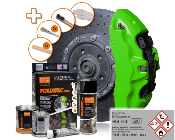 FOLIATEC Bremssattellack Neon Grün Bremssattelfarbe Bremssattel 2182