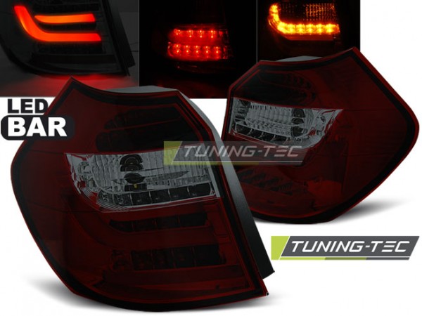 LED Lightbar Rückleuchten für BMW E81/E87 LCI Bj. 07-11 Rot/Smoke