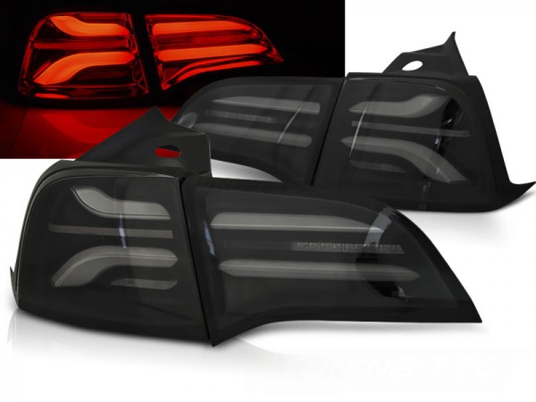 Voll LED Rückleuchten für Tesla Model 3 / Model Y Bj. 17-20 Smoke