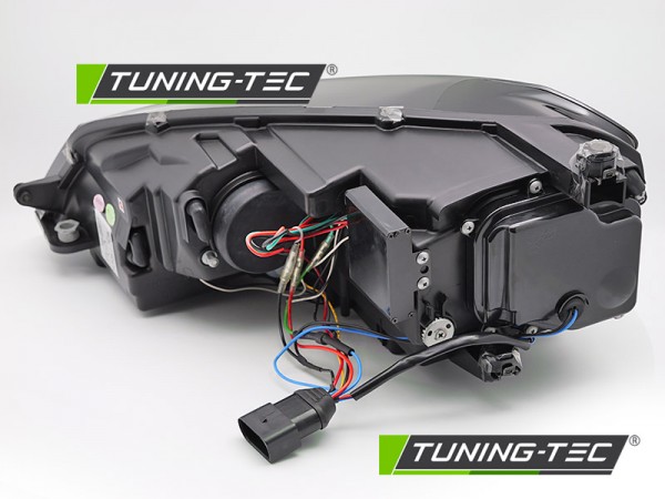 Scheinwerfer DRL LED Tagfahrlicht für VW Golf 7 Bj. 12-16 Schwarz Chrom mit dynamischem Blinker