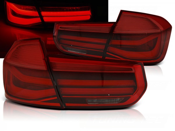 LED Lightbar Rückleuchten für BMW F30 Limo Bj. 11-15 Rot