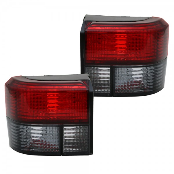 Rückleuchten Klarglas für VW T4 Bus Bj. 90-03 Rot/Smoke