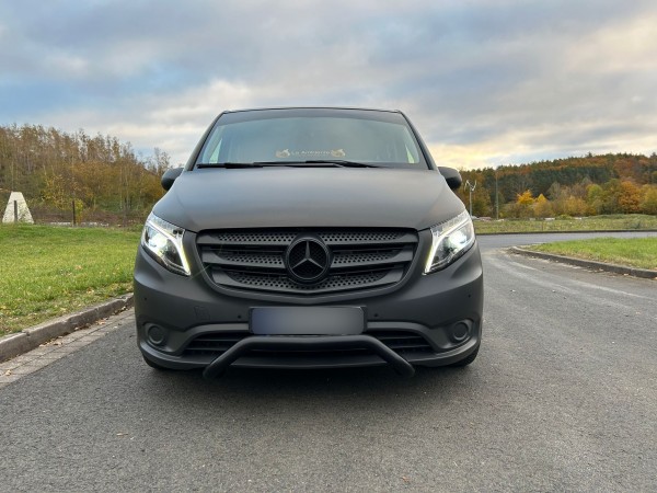 Voll LED Scheinwerfer Tagfahrlicht für Mercedes V-Klasse / Vito W447 Bj. 14-23 Schwarz LED Blinker