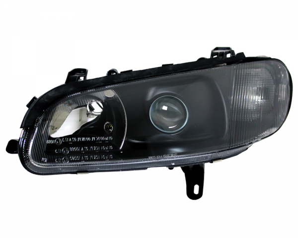 Scheinwerfer Klarglas für Opel Omega B Bj. 94-99 Schwarz