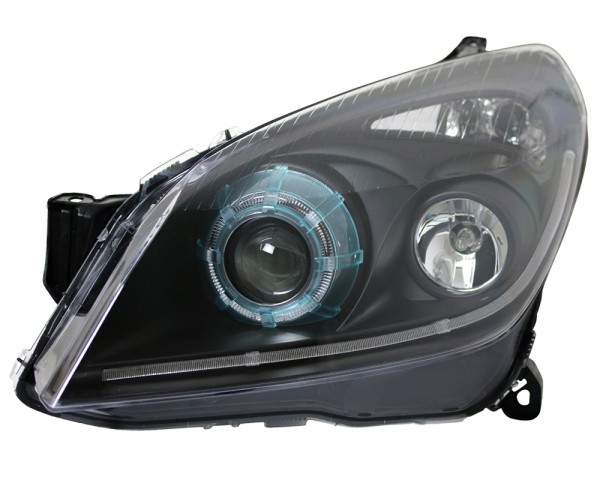 Scheinwerfer CCFL Angel Eyes für Opel Astra H Bj. 04-09 Schwarz