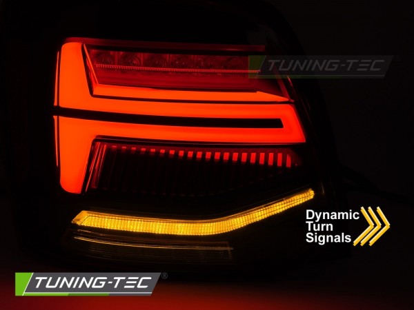 LED Lightbar Rückleuchten für VW Polo 6R 6C Bj. 09-17 Smoke