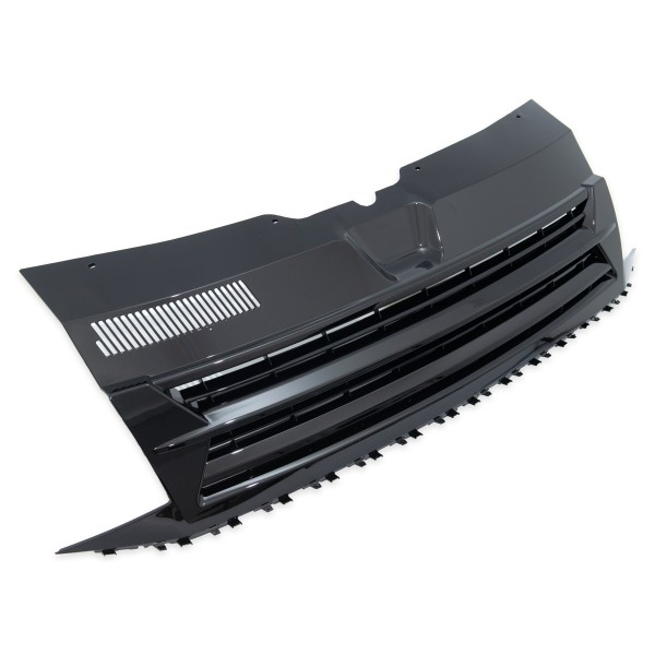 Sportgrill Kühlergrill ohne Emblem für VW T6 Bj. 2015-2019 Schwarz Hochglanz