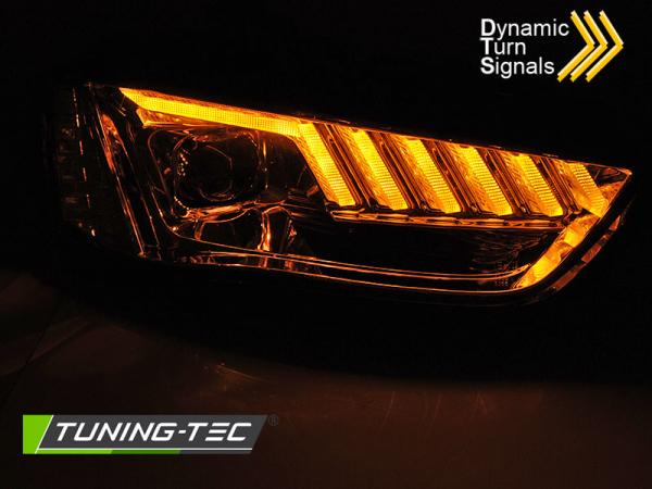 Xenon Scheinwerfer DRL LED Tagfahrlicht für Audi A4 B8 8K Bj. 12-15 Chrom dynamischer Blinker
