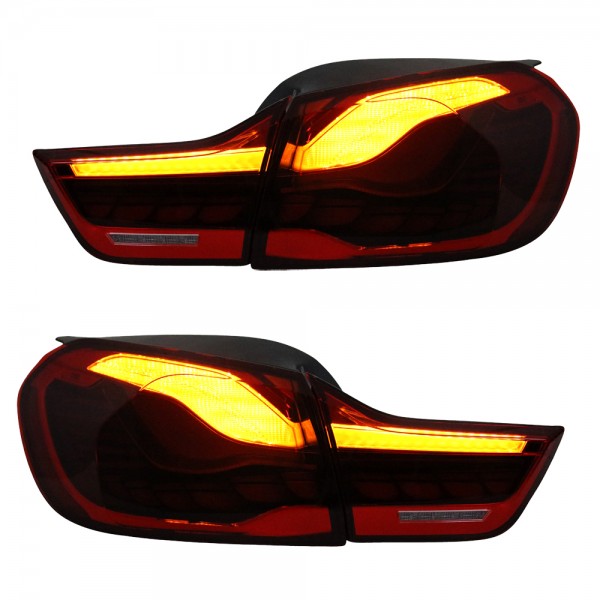 Voll LED Rückleuchten für BMW F32 F33 F82 Bj. 13-21 Rot in OLED Technik dynamischer Blinker