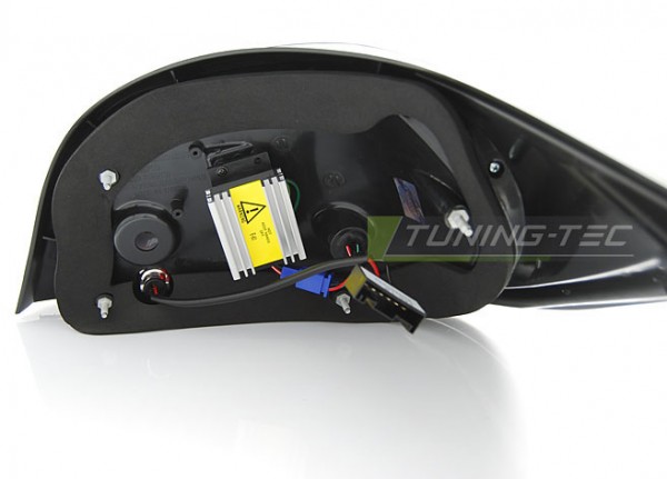 LED Lightbar Rückleuchten für BMW E60 Limo Bj. 03-07 Rot/Chrom