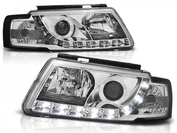 Scheinwerfer DRL LED Tagfahrlicht für VW Passat 3B Bj. 96-00 Chrom