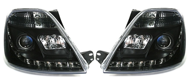Scheinwerfer Tagfahrlicht Optik Ford Fiesta Mk6 02 05